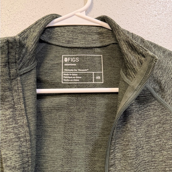 Figs Heather Moss Salta Seamless Women's Full Zip Jacket - Picture 7 of 7